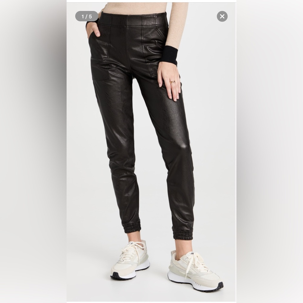 SPANX | Leather like Vegan Jogger Sz. XL NWT - Picture 2 of 9